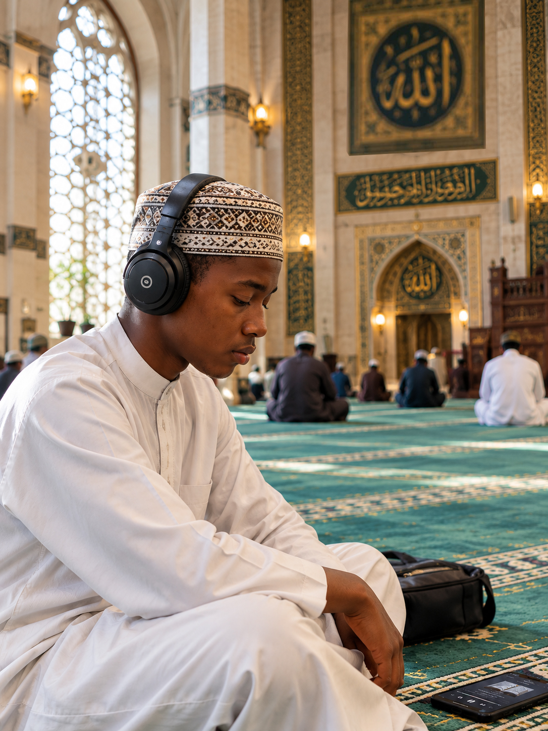 Student listening to a lesson